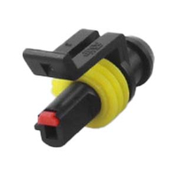 Carcaça de conector automotivo à prova d'água de 1 pino, concha de plugue de receptáculo fêmea série de 1,5 mm para motocicleta de caminhão de carro - Conector de fio fêmea YN-WR-1