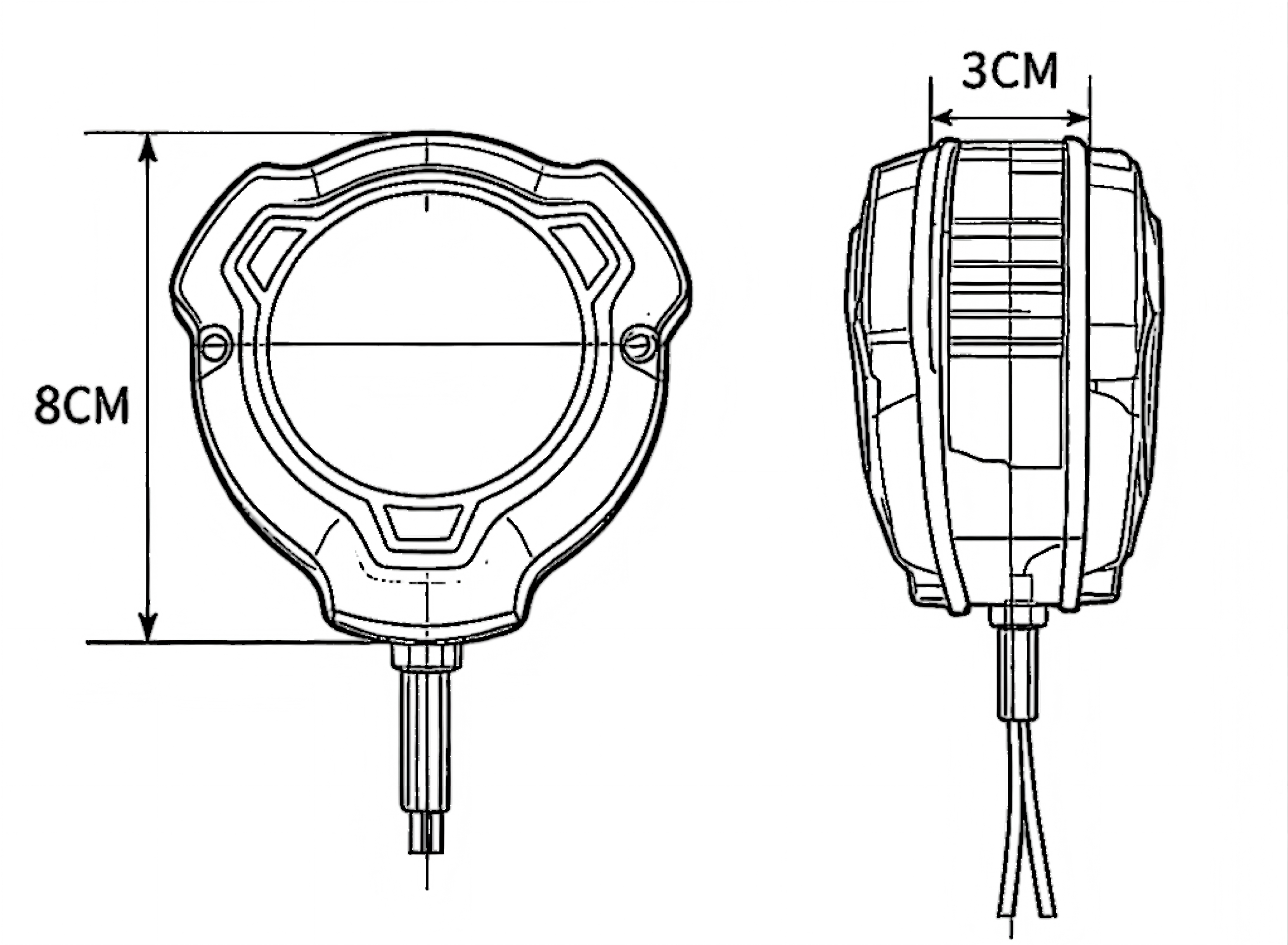 Luz traseira de caminhão 12-24V YN-WL-122