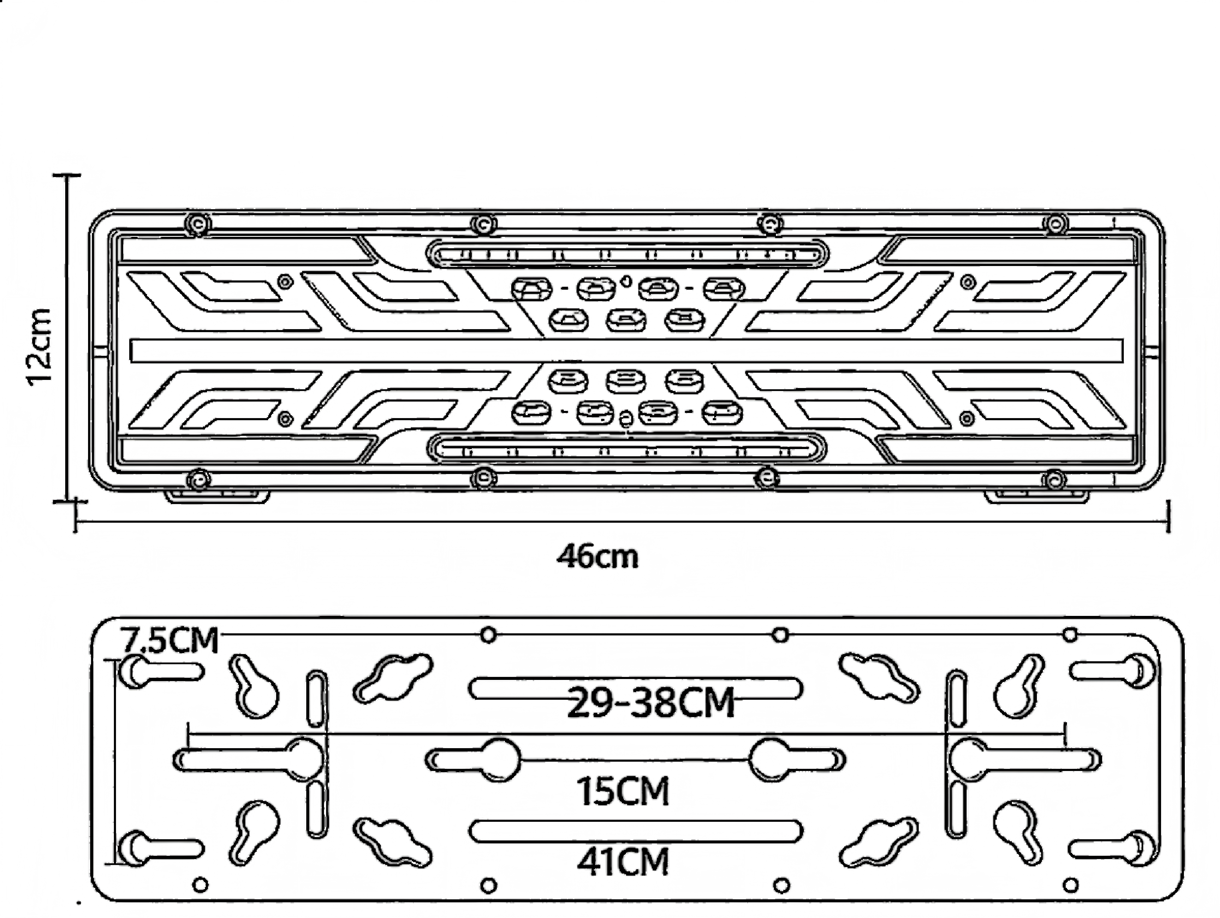Luz traseira de caminhão 24V YN-WL-45