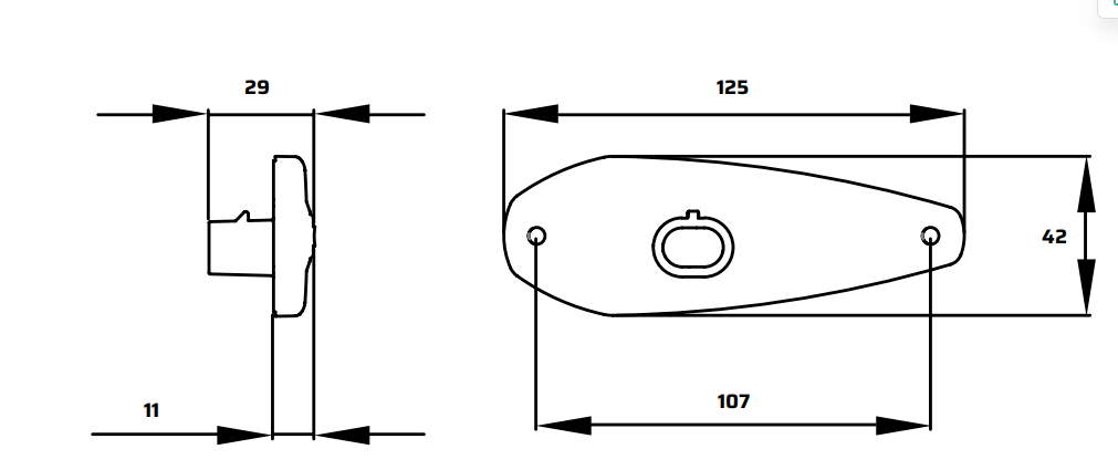 Luz lateral 12-24V YN-SML-45