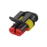 Carcaça de conector automotivo à prova d'água de 2 pinos, concha de plugue de receptáculo fêmea série de 1,5 mm para motocicleta de caminhão de carro - Conector de fio fêmea YN-WR-4