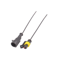 Conector elétrico à prova d'água de 1 pino trança, kit de tomada macho e fêmea com fio para conector de fio de caminhão de carro YN-WR-3