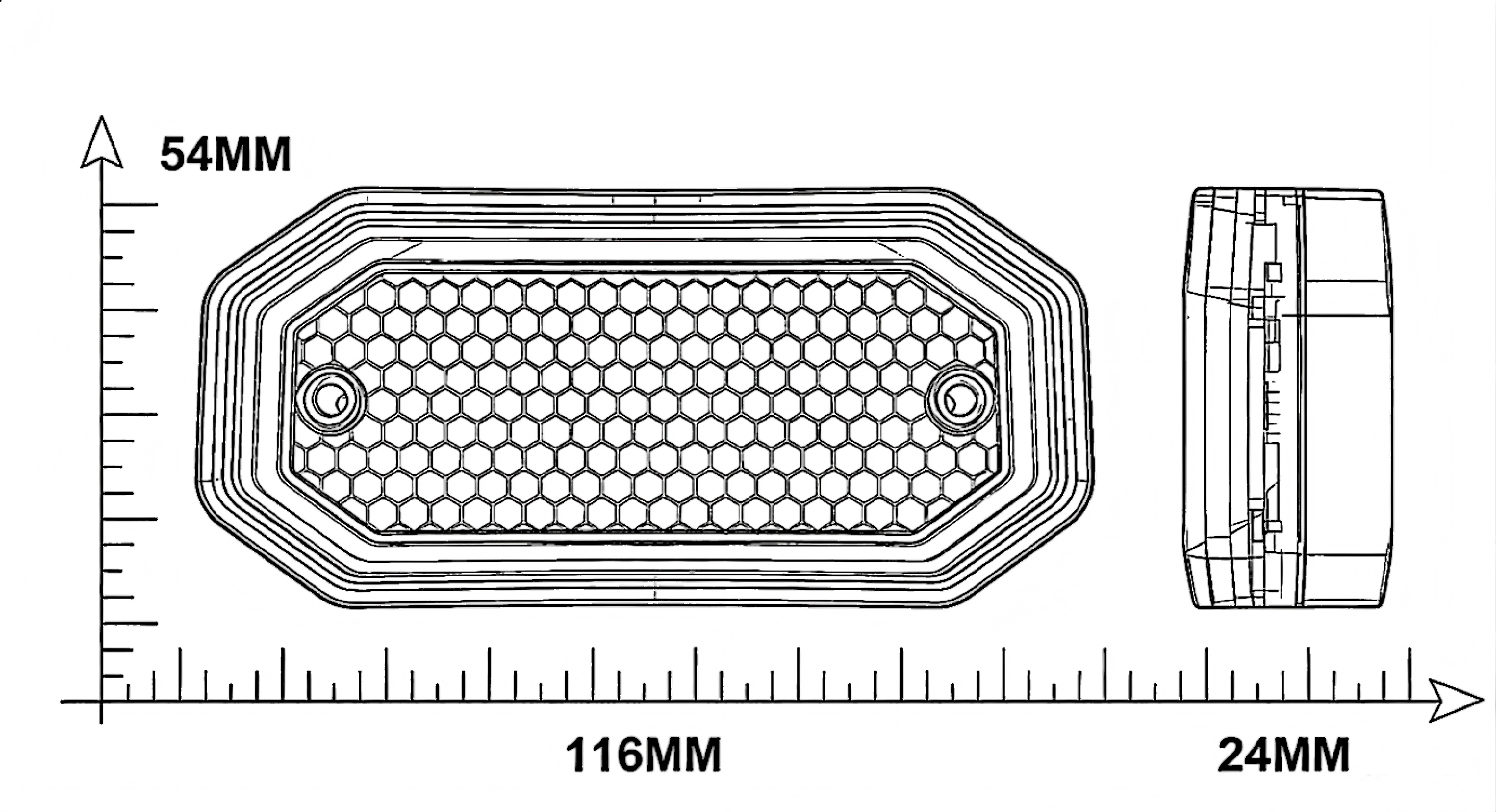 Luz lateral 12-24V YN-SML-64