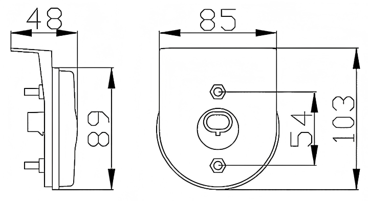 Luz lateral 12-24V YN-SML-1