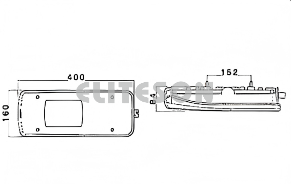 Luz traseira de caminhão 24V YN-IVC-1