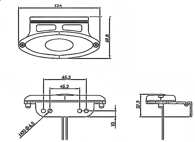 Luz lateral 12-24V YN-SML-12