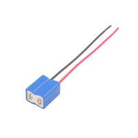 Chicote de fios cerâmico do soquete do relé de 2 pinos, conector automotivo resistente do relé com trança do fio, conector YN-WR-9 do fio de 12v/24v