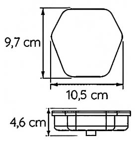 Luz traseira de caminhão 12V YN-WL-10