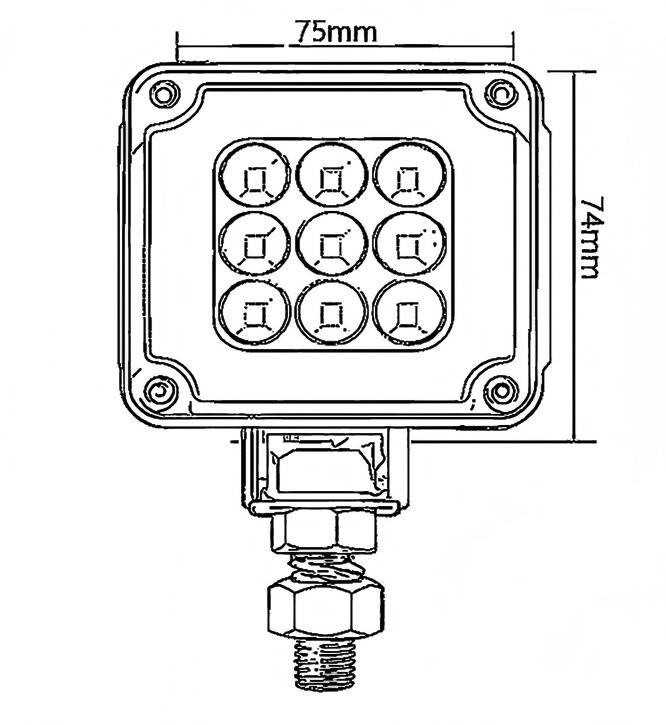 Luz traseira de caminhão 12-24V YN-WL-137