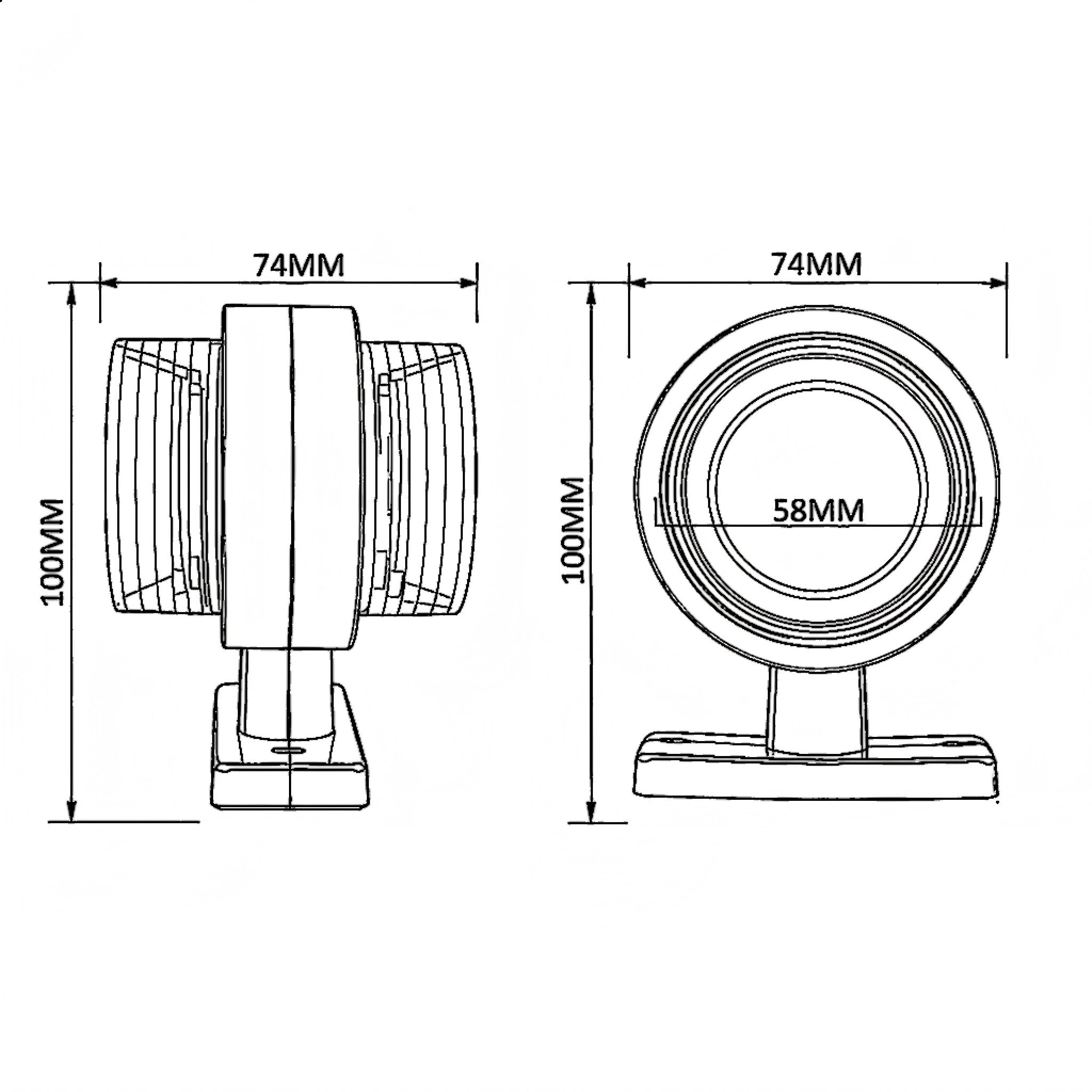 Luz lateral 12-24V YN-SML-63