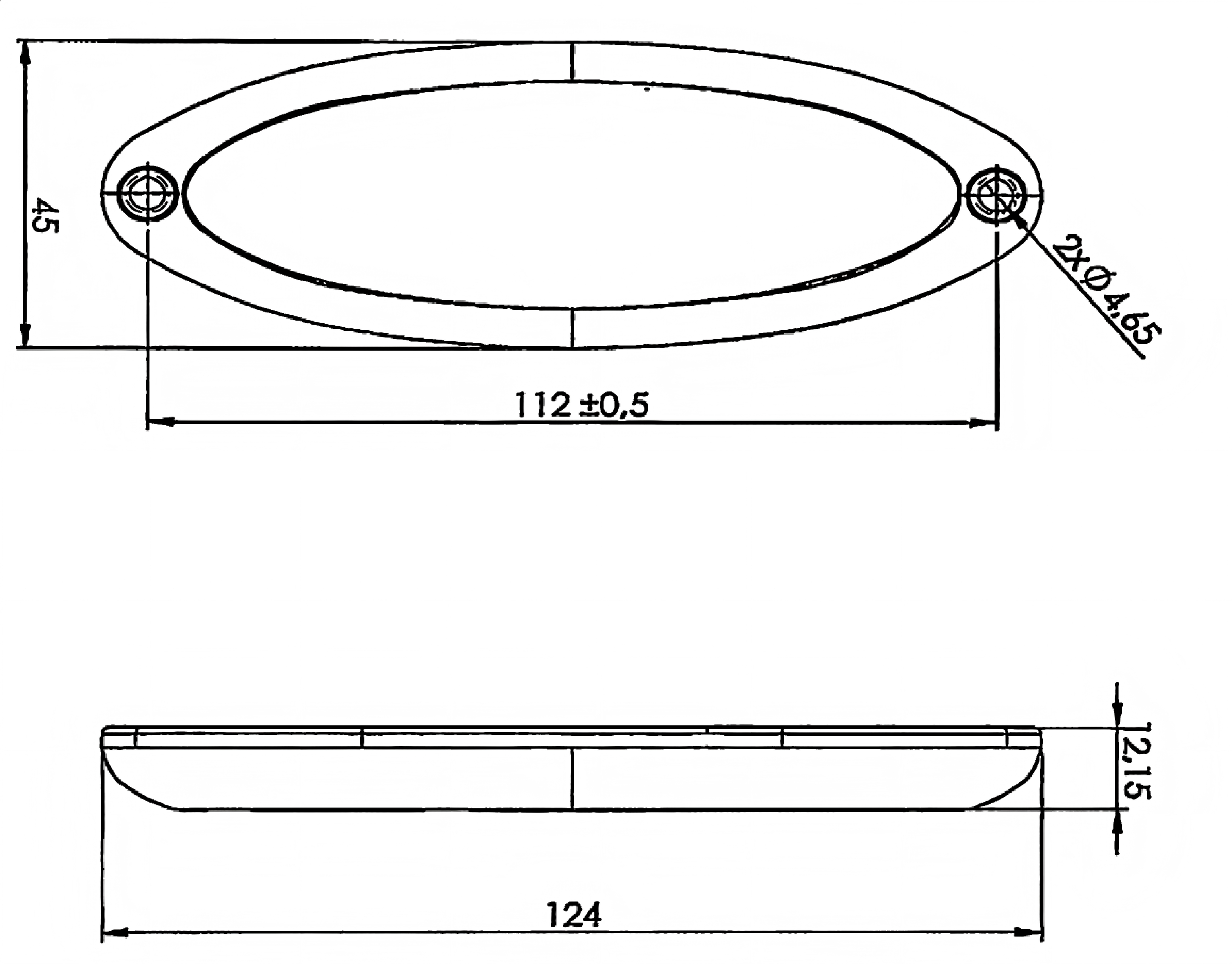 Luz lateral 12-24V YN-SML-13