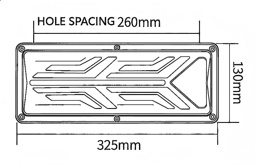 Luz traseira de caminhão 24V YN-WL-42