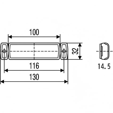 Luz lateral 12-24V YN-SML-48