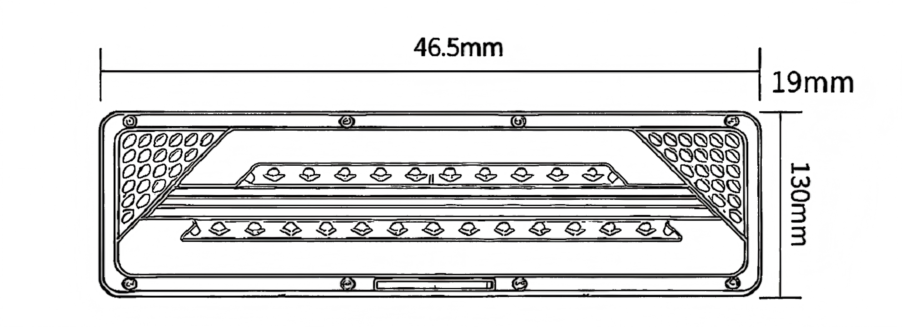 Luz traseira de caminhão 24V YN-WL-74