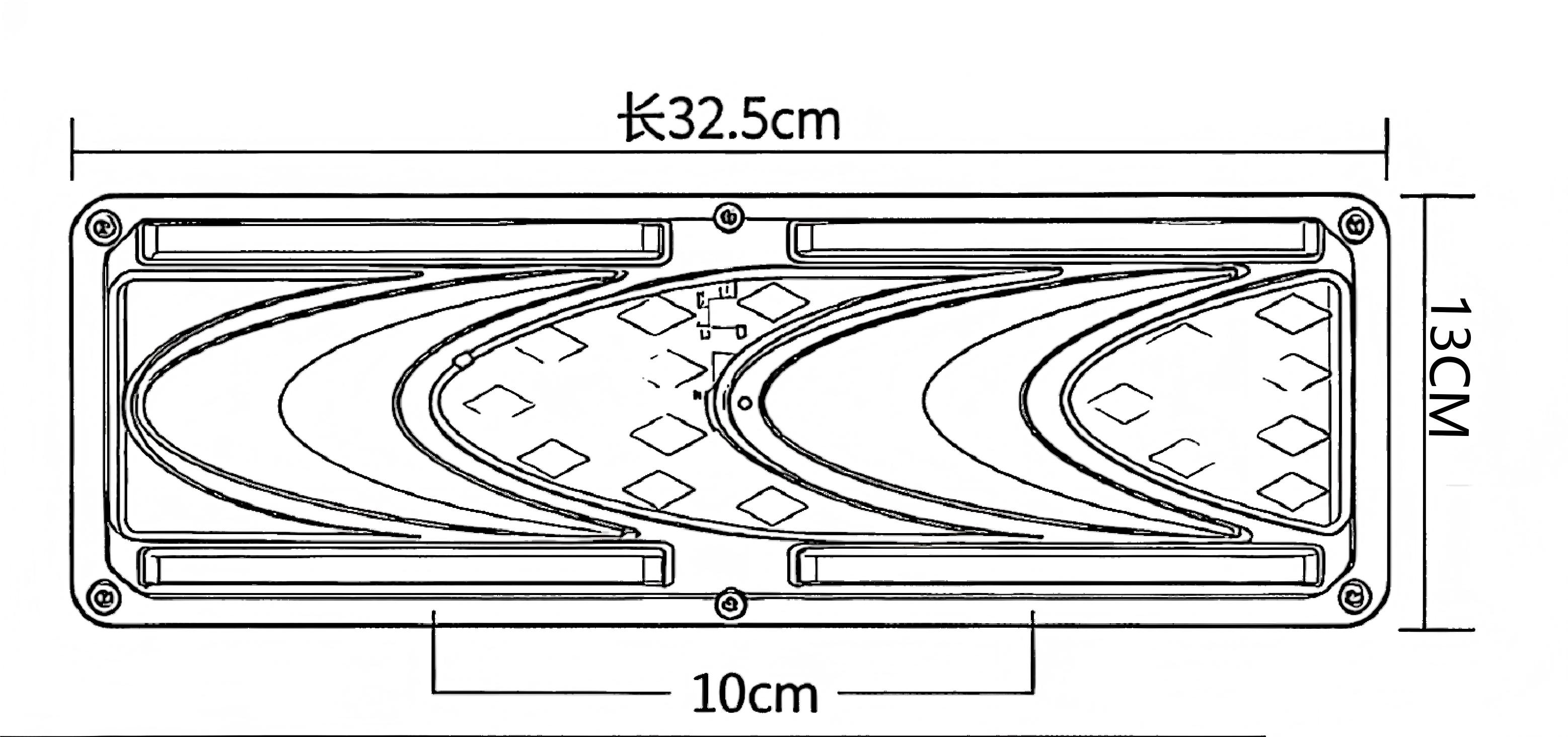 Luz traseira de caminhão 24V YN-WL-50