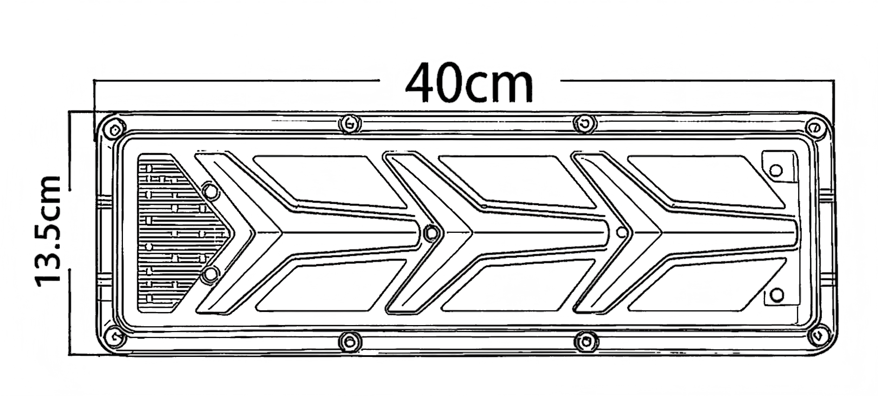 Luz traseira de caminhão 24V YN-WL-87