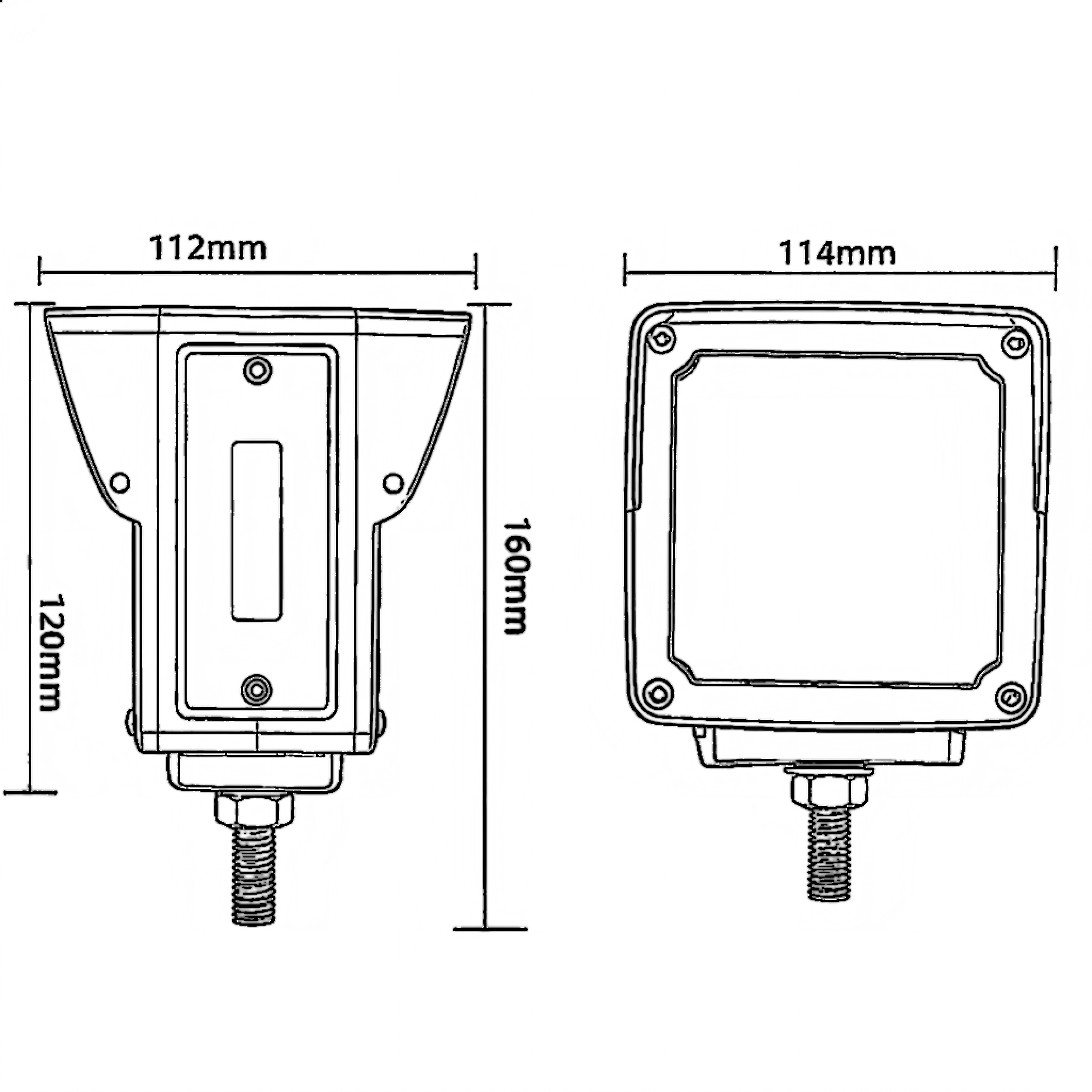 Luz traseira de caminhão 12-24V YN-WL-140