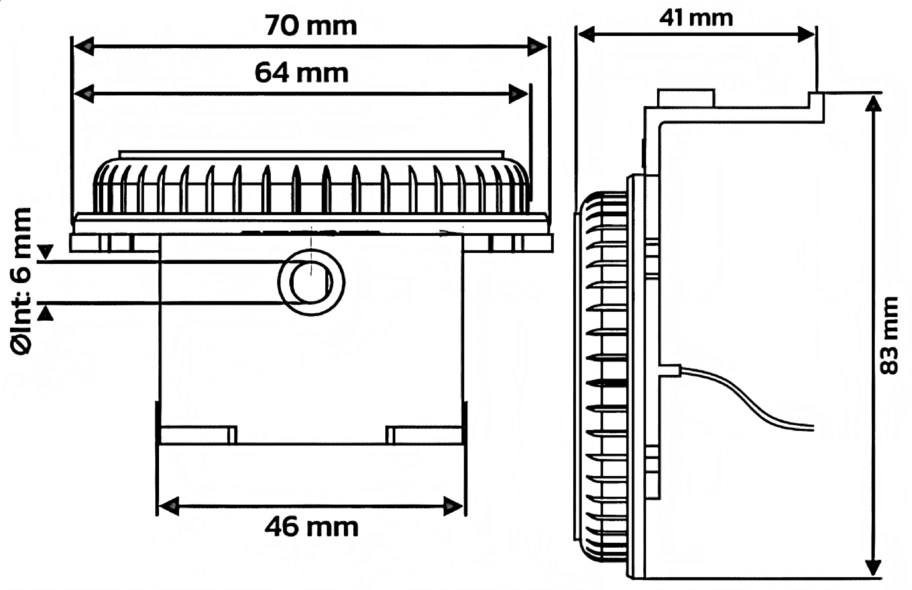 Luz lateral 12-24V YN-SML-3