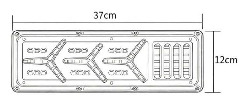Luz traseira de caminhão 24V YN-WL-78