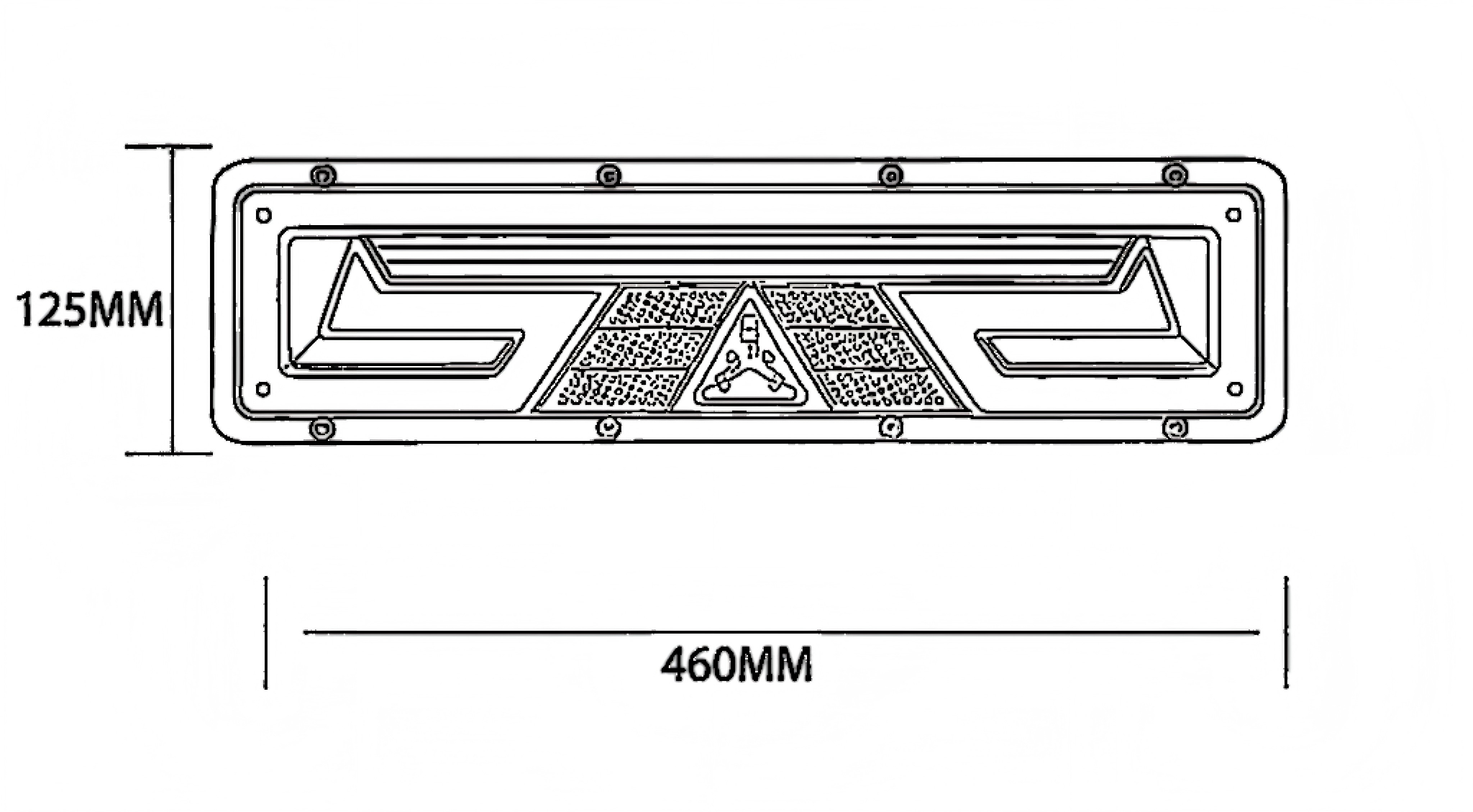 Luz traseira de caminhão 24V YN-WL-104