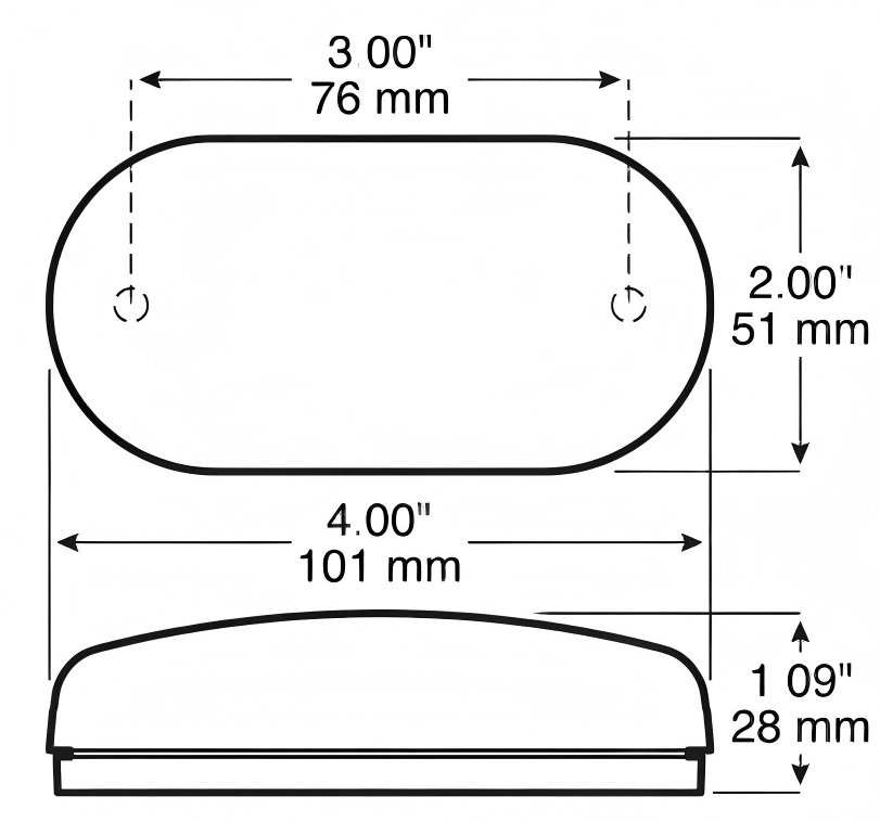 Luz lateral 12-24V YN-SML-17