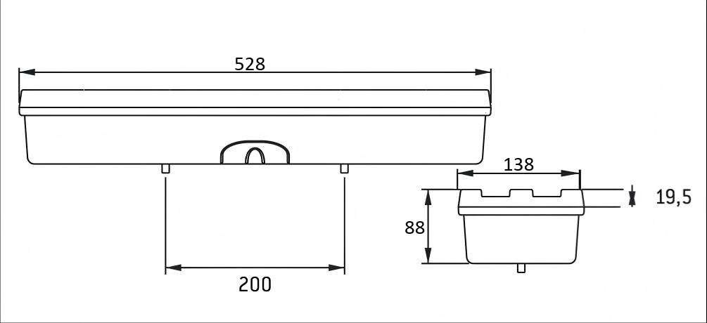 Luz traseira de caminhão 24V YN-MB-8