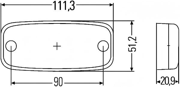 Luz lateral 12V YN-SML-18