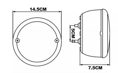 Luz traseira de caminhão 24V YN-2036