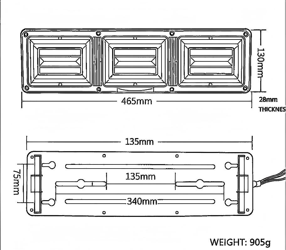 Luz traseira de caminhão 24V YN-WL-94