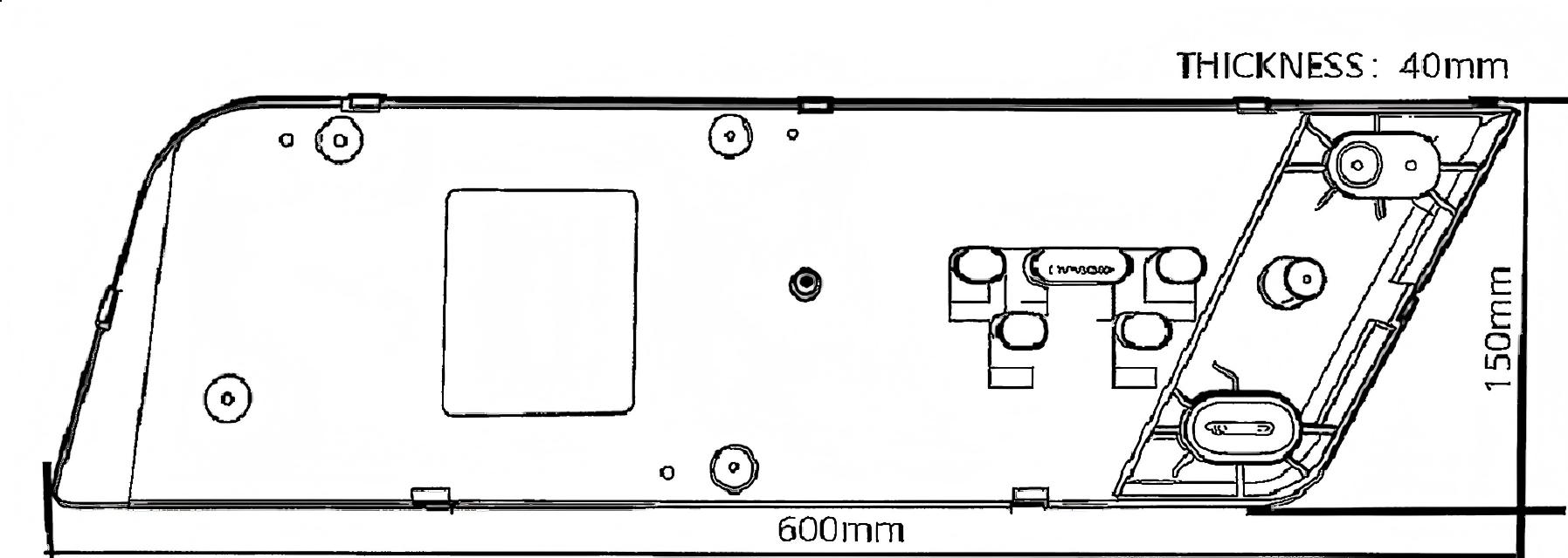 Luz traseira de caminhão 12-24V YN-NR-2