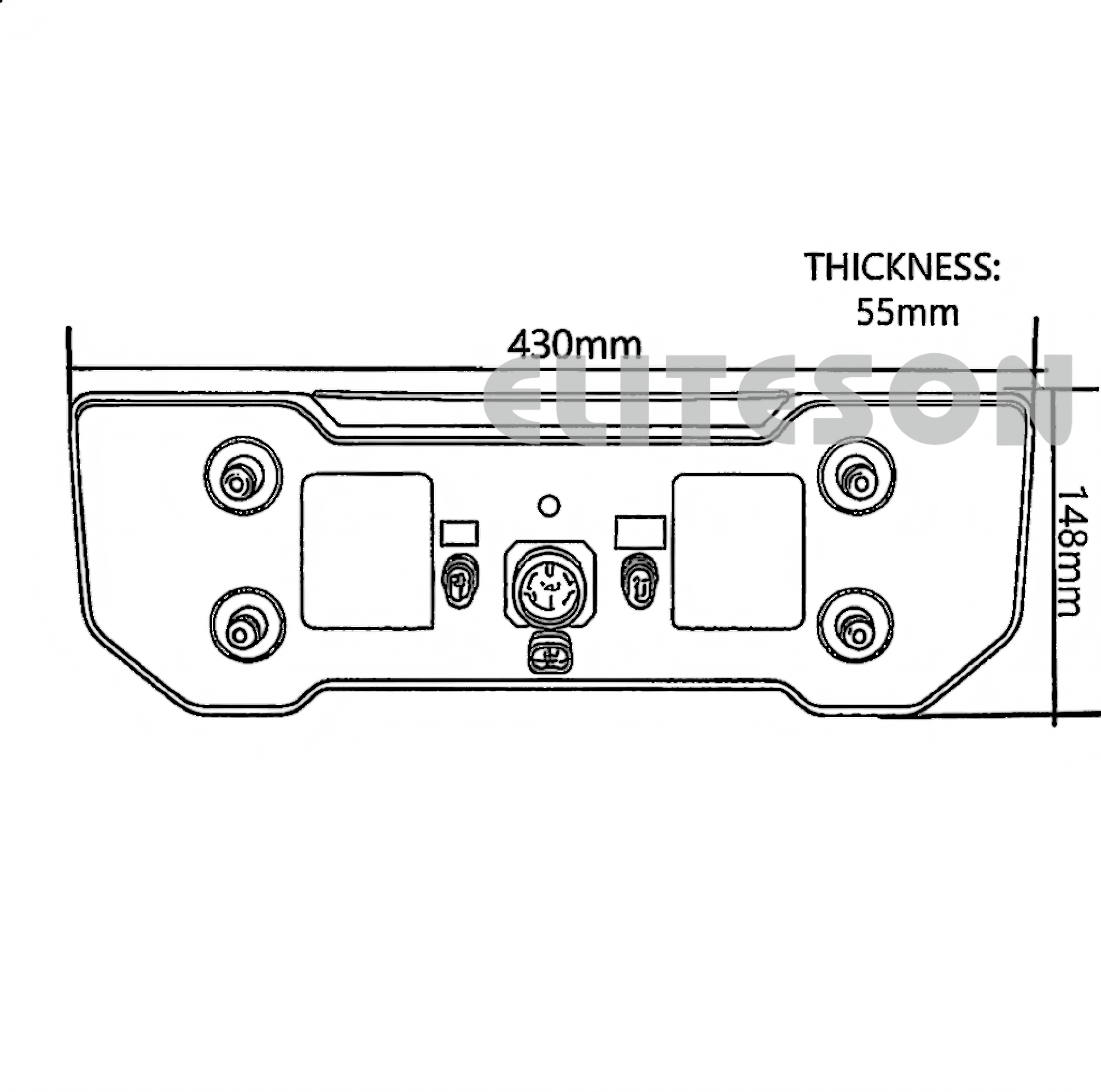 Luz traseira de caminhão 12-24V YN-6603