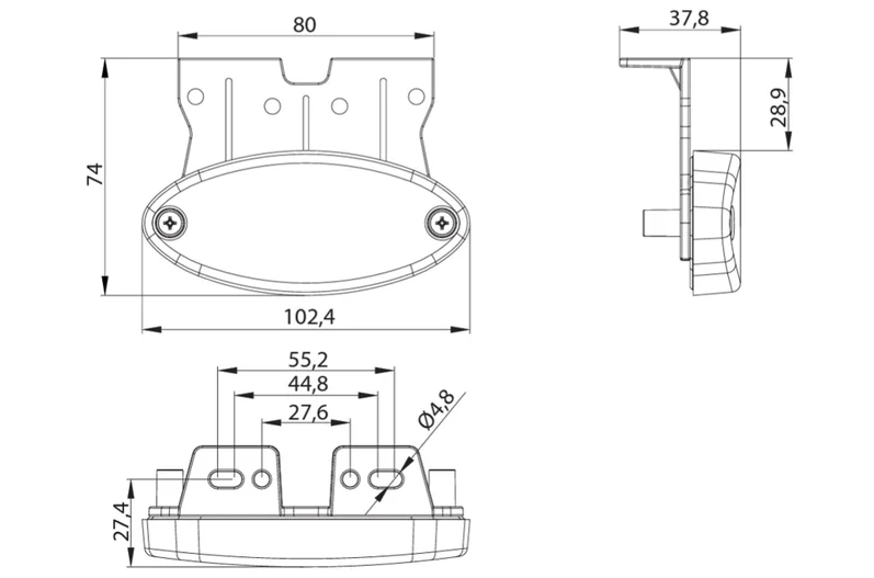 Luz lateral 12-24V YN-SML-110