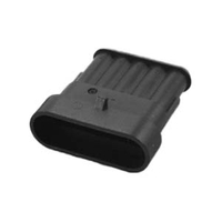 Caixa de receptáculo de 5 vias TE AMP Superseal série 1.5, 282090-1, chave A, invólucro do conector à prova d'água IP67 - conector de fio macho YN-WR-19
