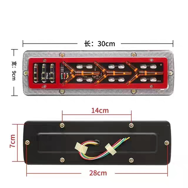 Luz traseira de caminhão 12V ou 24V YN-WL-6