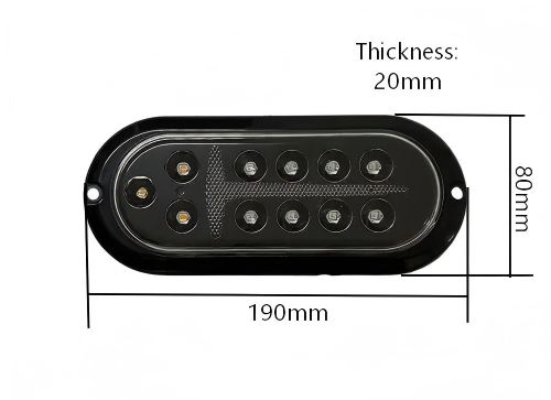Luz traseira de caminhão 12V YN-1120