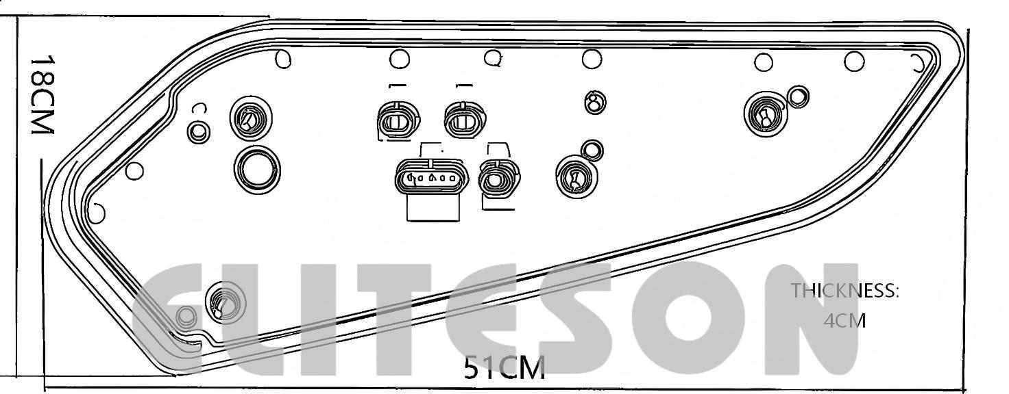 Luz traseira de caminhão 24V YN-NM