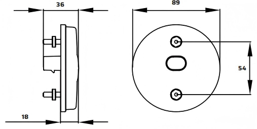 Luz lateral 12-24V YN-SML-2