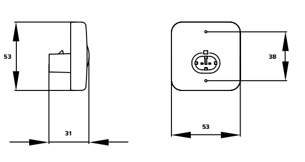 Luz lateral 12V YN-SML-9