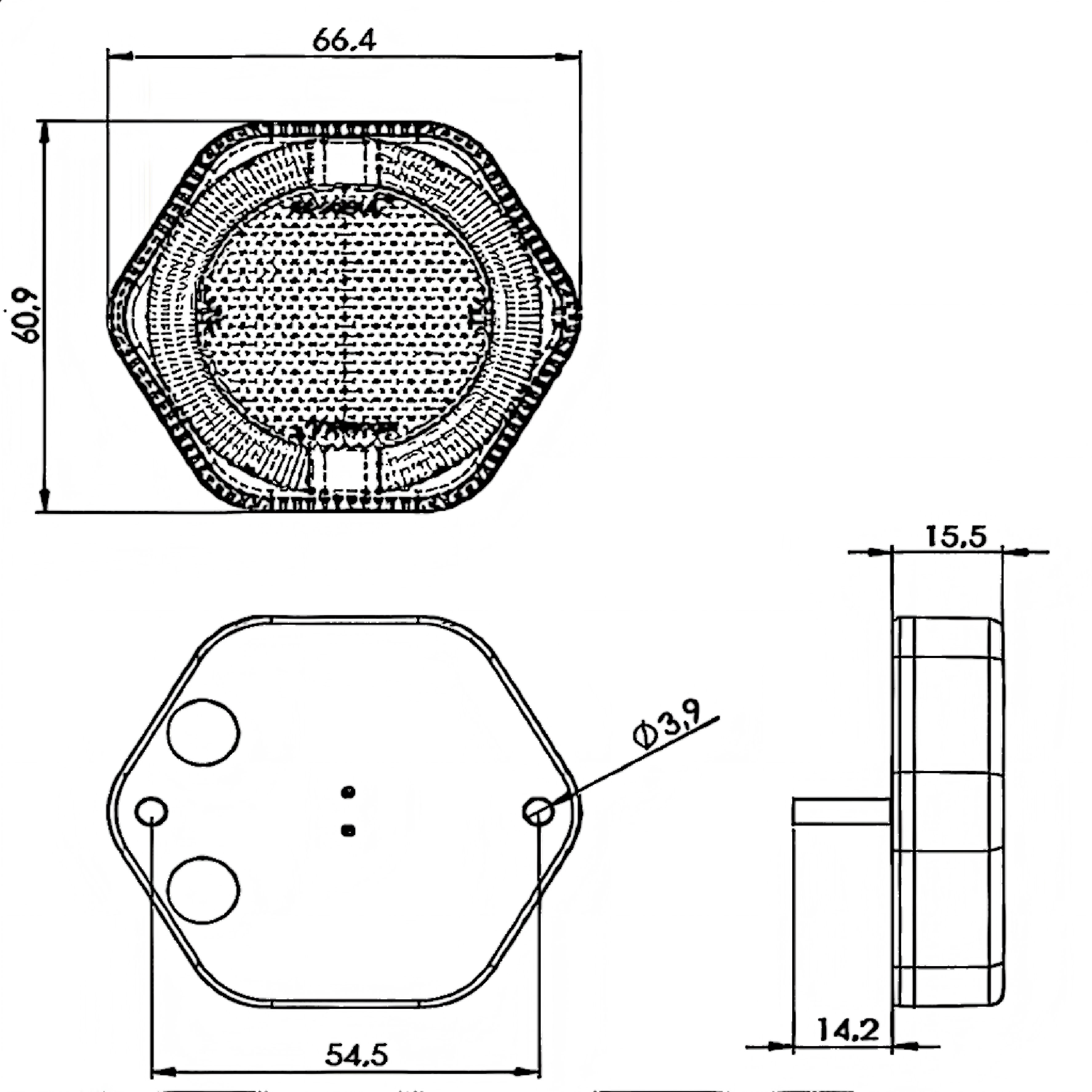 Luz lateral 12-24V YN-SML-7