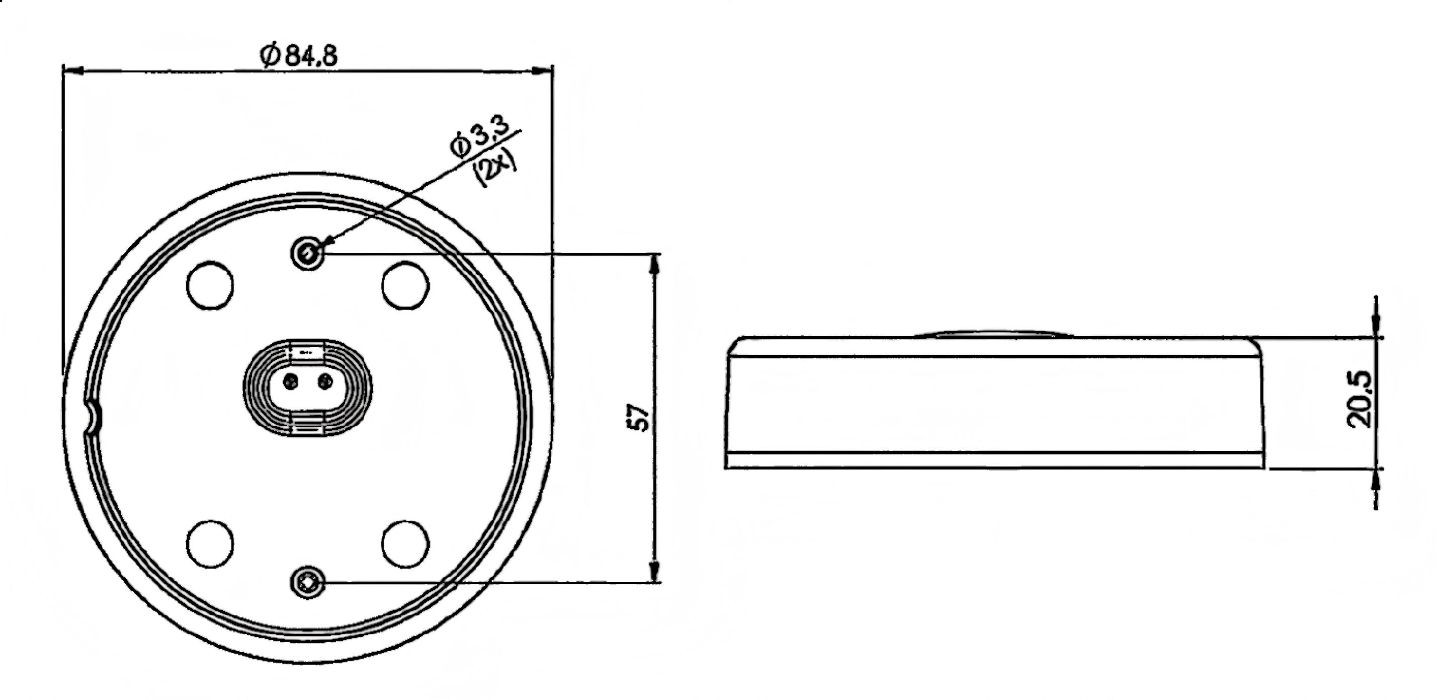 Luz lateral 12-24V YN-SML-4