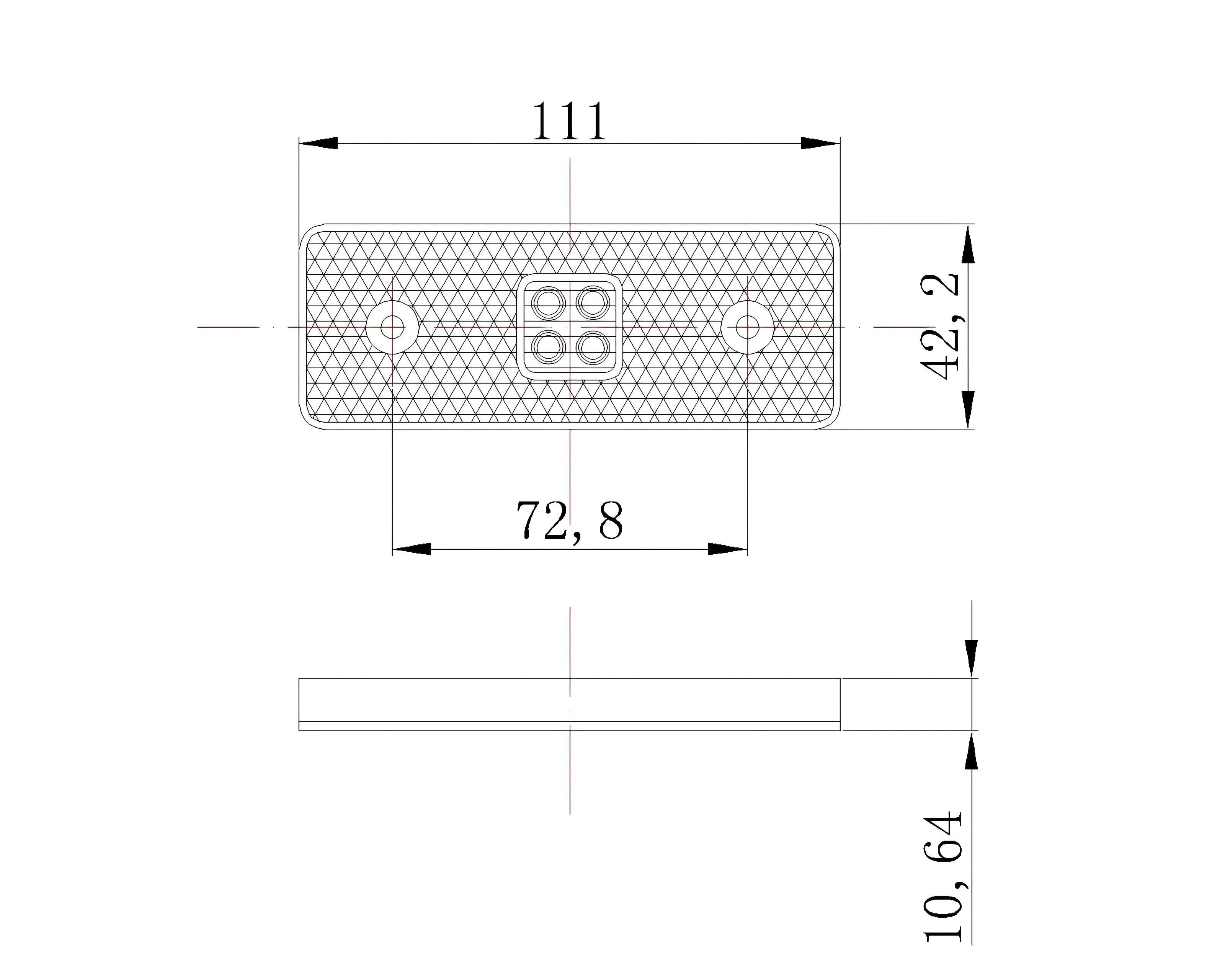 Luz lateral 12V ou 24V YN-SML-80