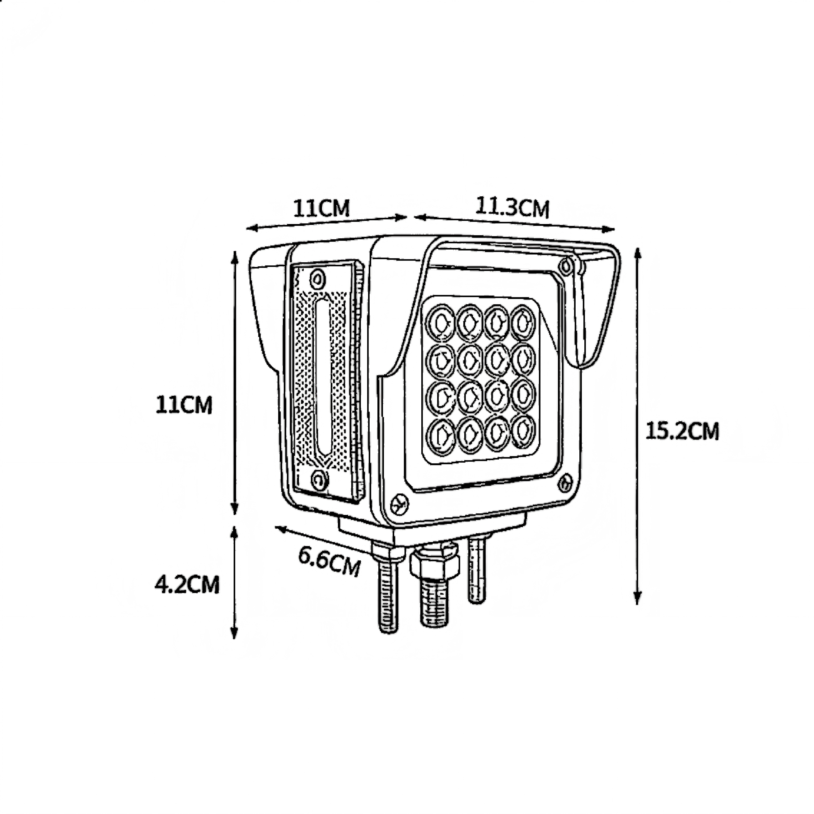 Luz traseira de caminhão 12-24V YN-WL-138