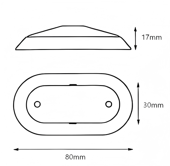 Luz lateral 12-24V YN-SML-38