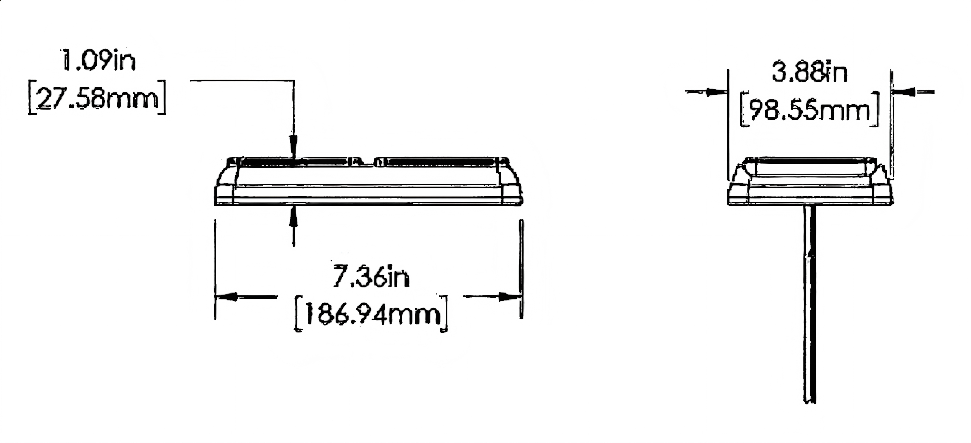 Luz traseira de caminhão 12-24V YN-WL-15