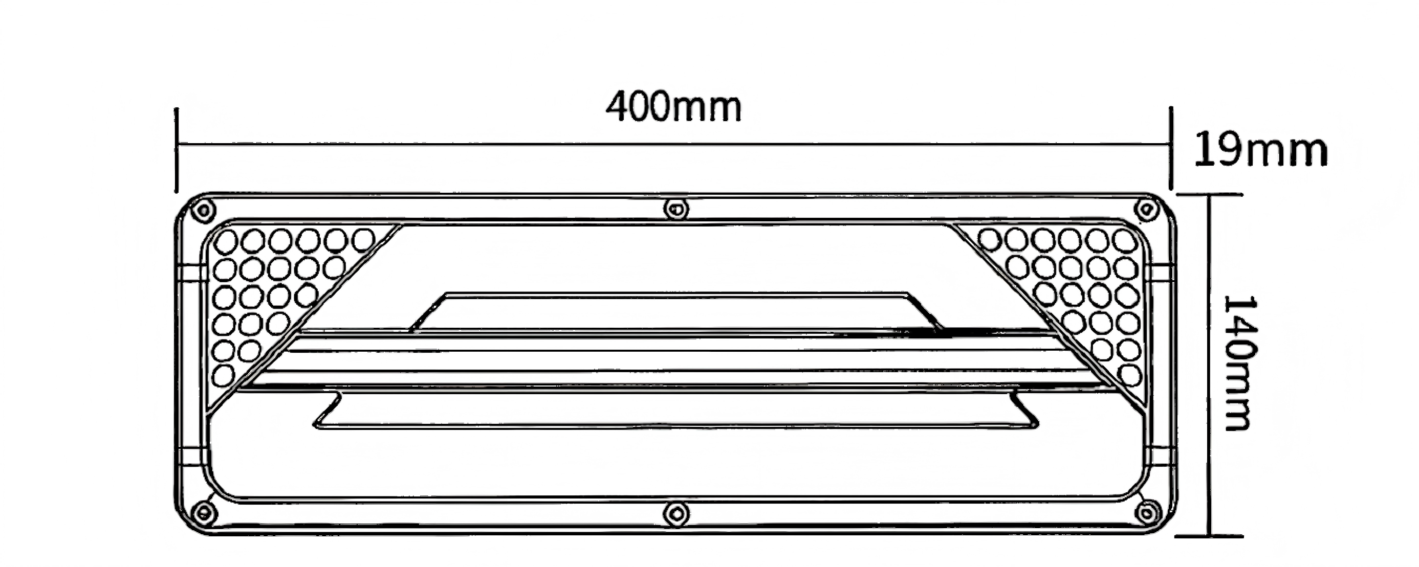 Luz traseira de caminhão 24V YN-WL-73