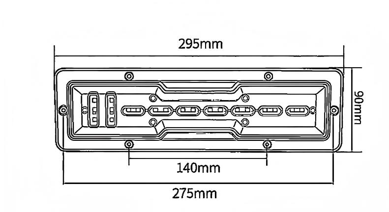 Luz traseira de caminhão 12V ou 24V YN-WL-70